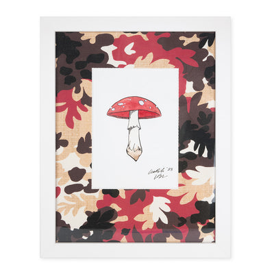 Red Spotted Mushroom with St. Moritz Verdure Camo Mat (small)