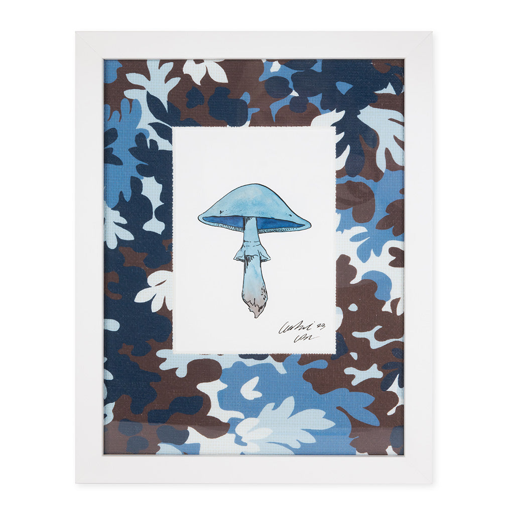Blue Mushroom with Merano Verdure Camo Mat (small)