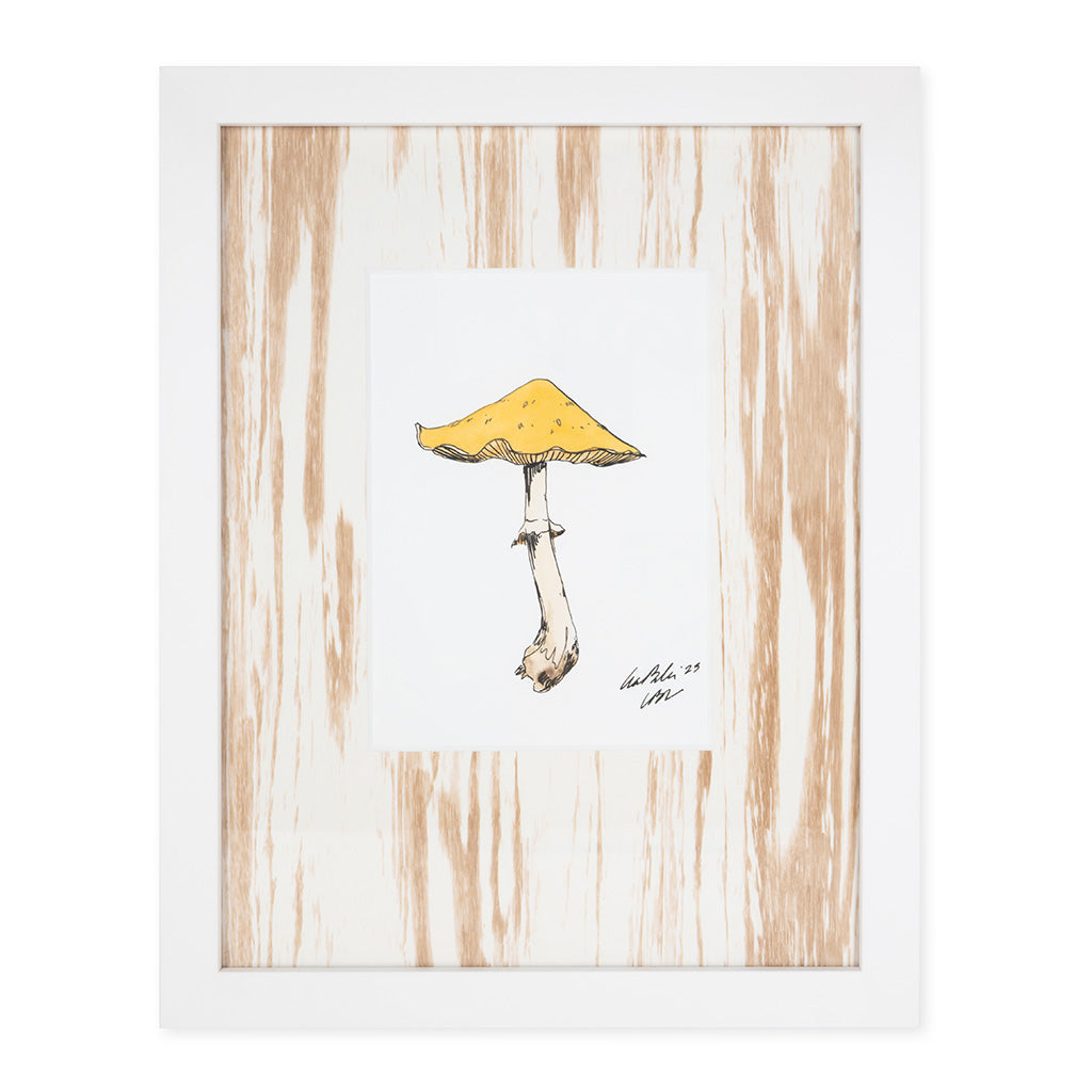 Yellow Mushroom with Bosco Beechwood Mat (small)