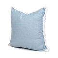 Lino Pillow with Brush Fringe