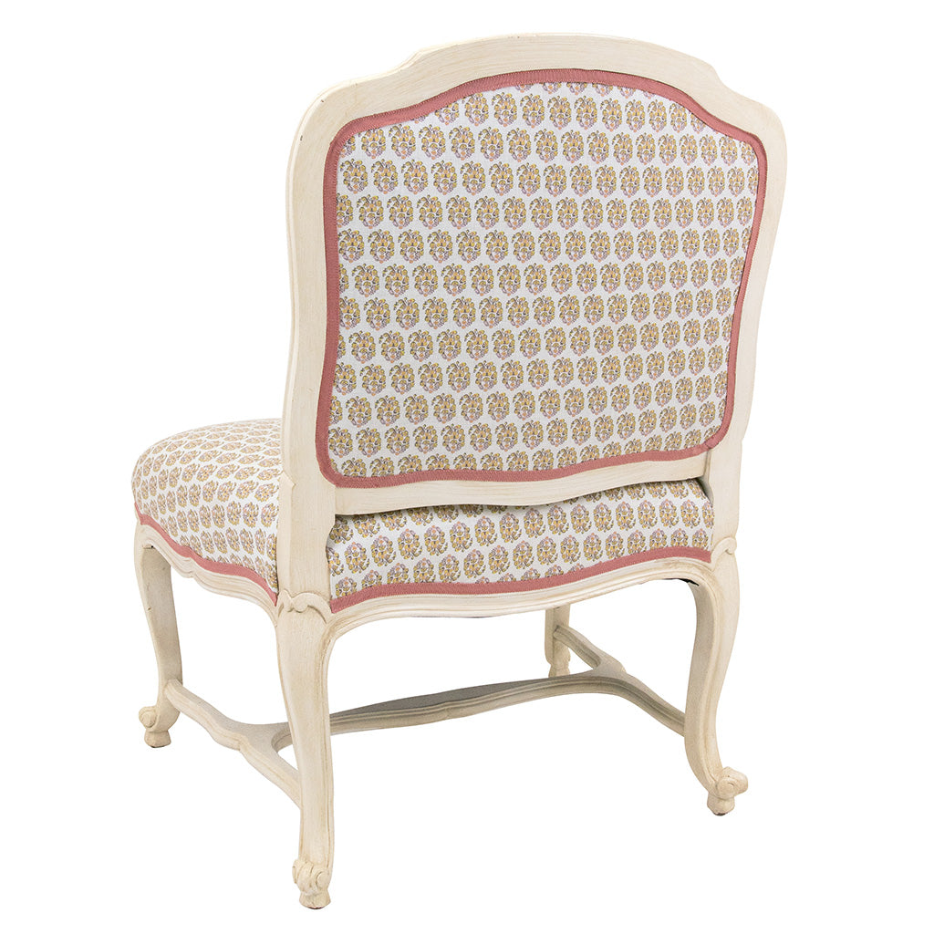 A Pair of Louis XV Style Painted Slipper Chairs