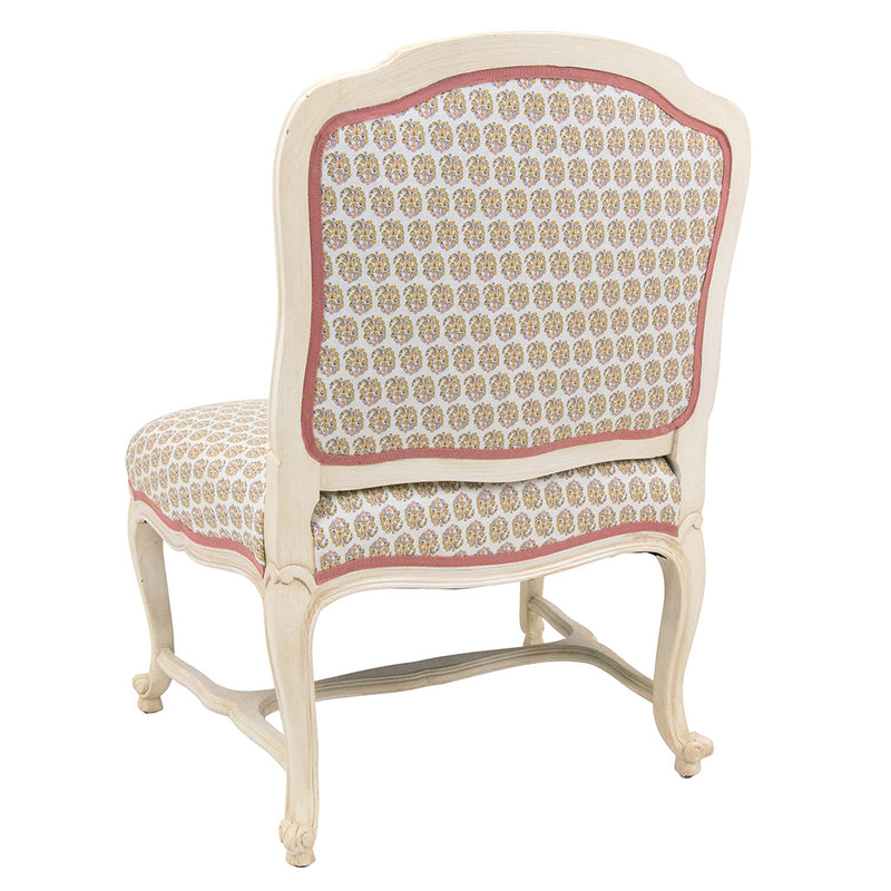 A Pair of Louis XV Style Painted Slipper Chairs