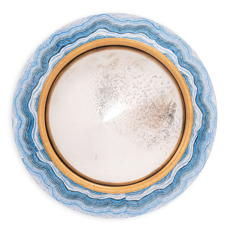 Malachite Convex Mirror