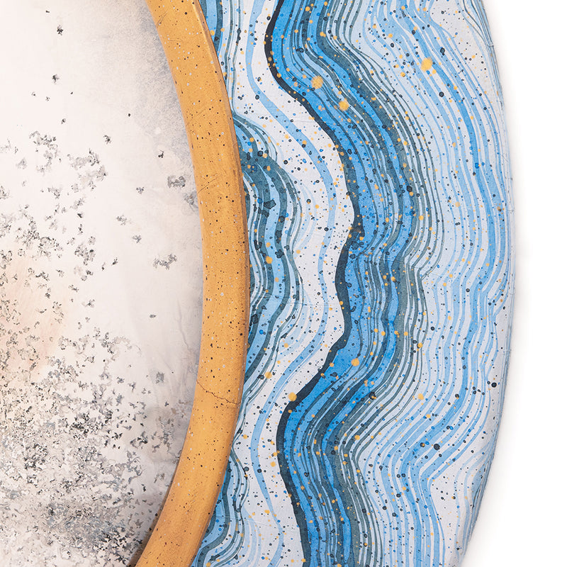 Malachite Convex Mirror