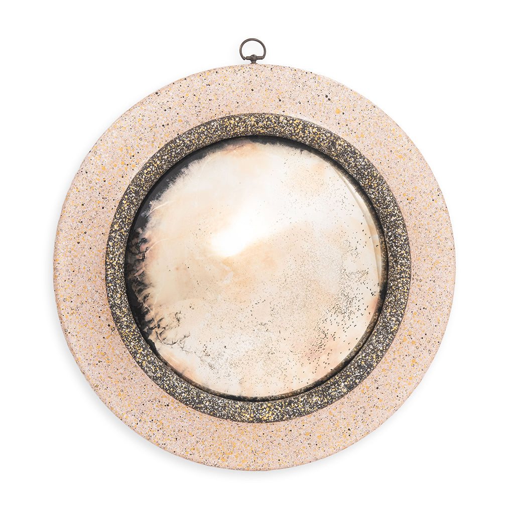 Pink and Black Convex Mirror