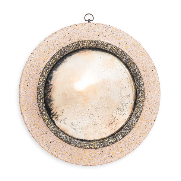 Pink and Black Convex Mirror