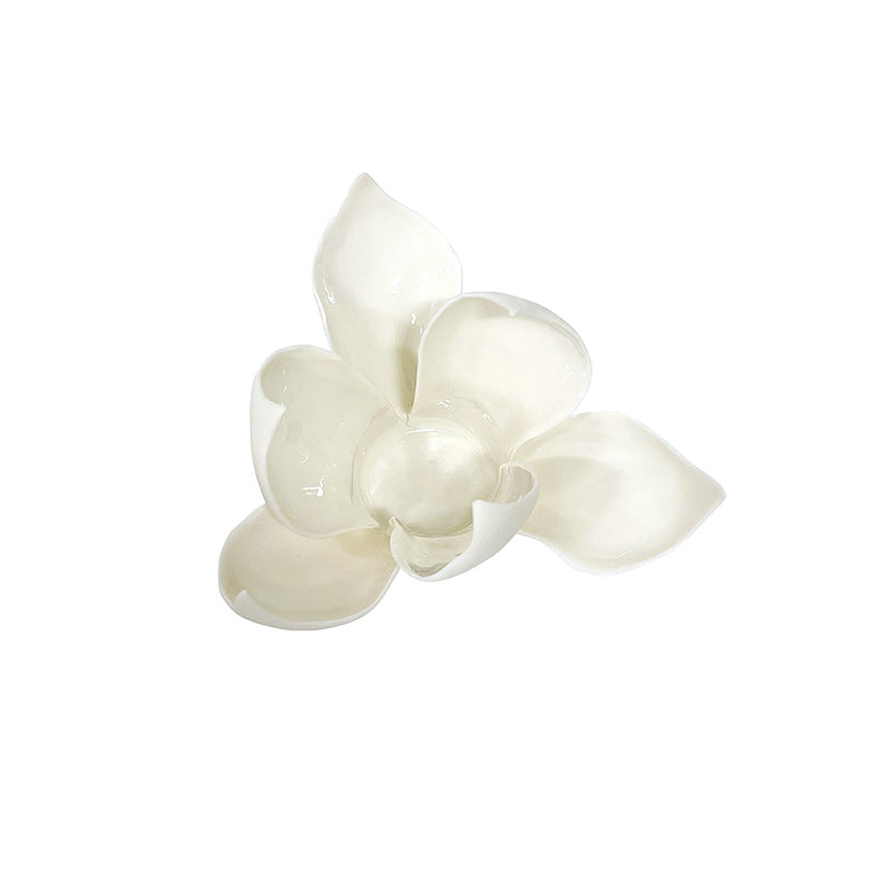 Porcelain Magnolia Candle Holder