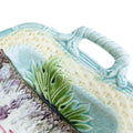19th Century Antique French Majolica Asparagus Platter