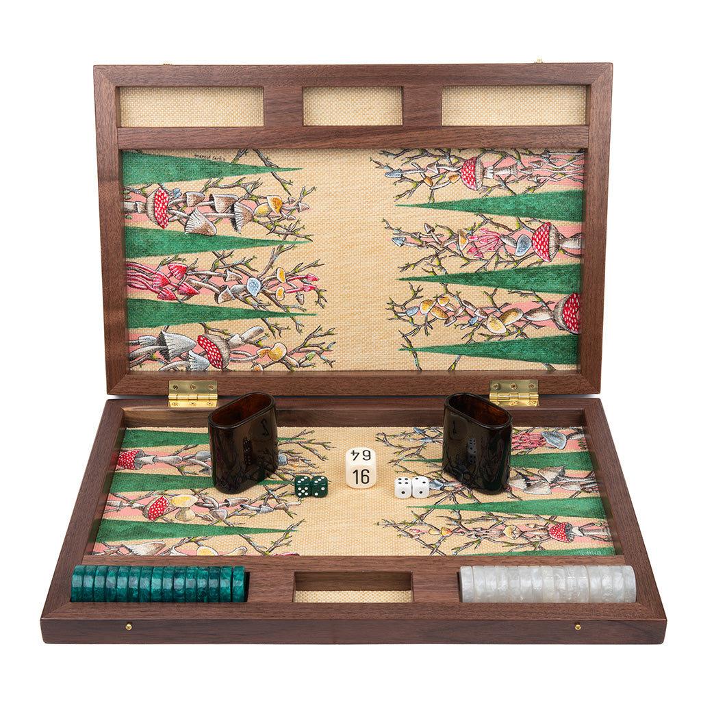 Casa Branca x Nine Fair Mushroom Backgammon Board