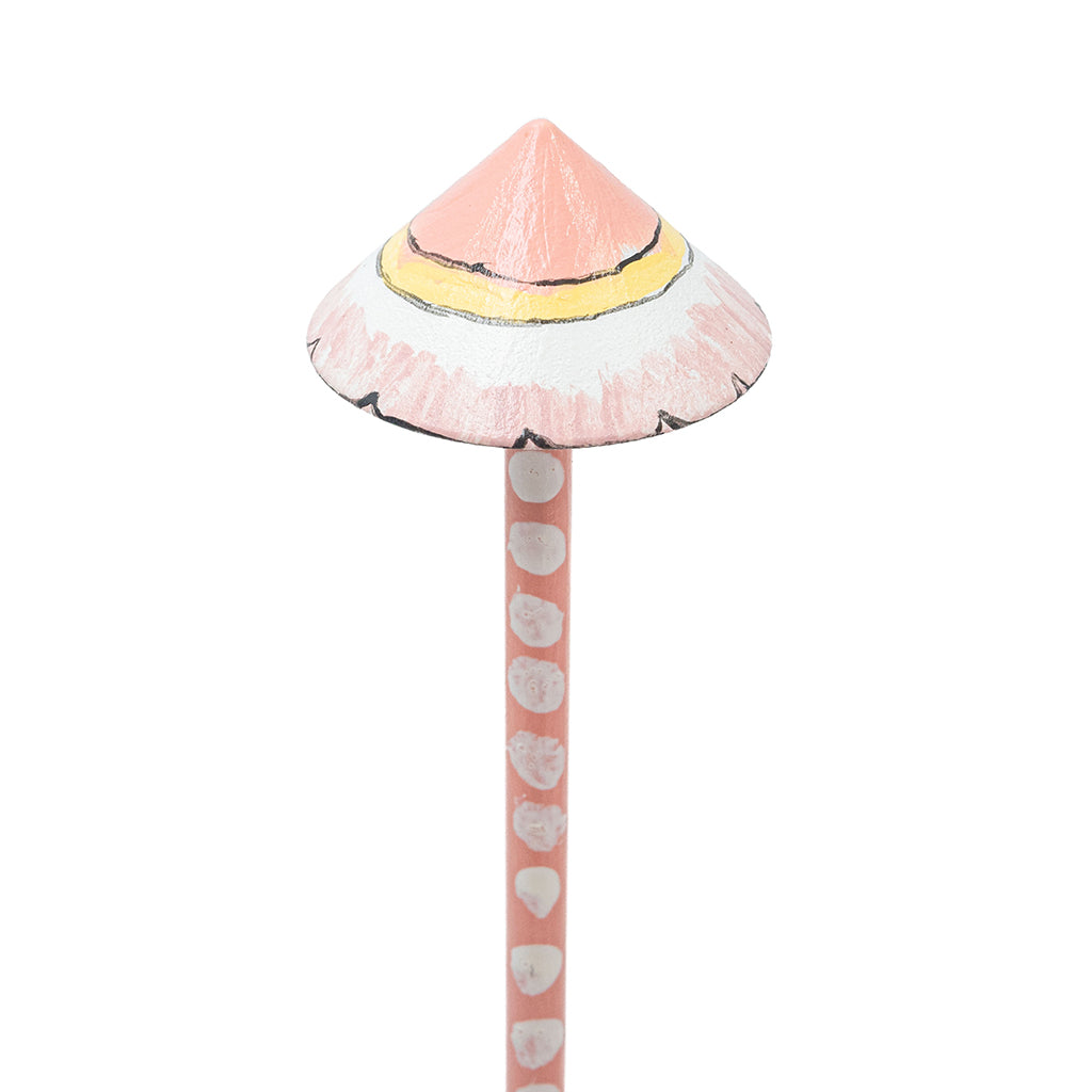 Hand-Painted Wireless Palampore Mushroom Lamp