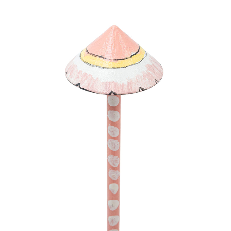 Hand-Painted Wireless Palampore Mushroom Lamp