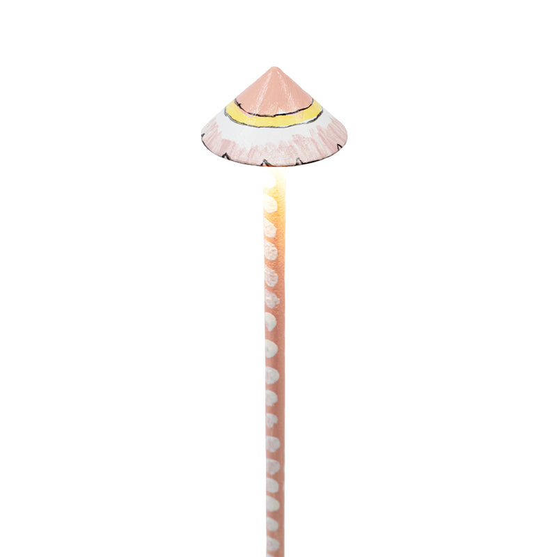 Hand-Painted Wireless Palampore Mushroom Lamp