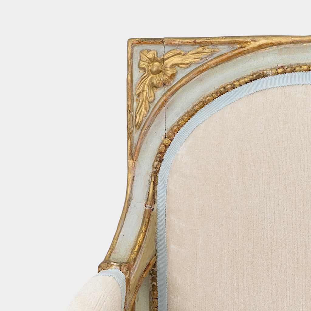 A Pair of 19th Century Venetian Carved Wood Arm Chairs