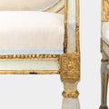 A Pair of 19th Century Venetian Carved Wood Arm Chairs