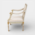 A Pair of 19th Century Venetian Carved Wood Arm Chairs