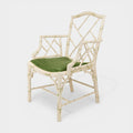 A Pair of Painted Fretwork Armchairs Attributed to Colefax and Fowler