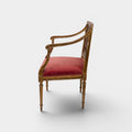 Pair of Regency Carved and Gilded Arm Chairs