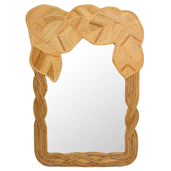 Palm Frond Floor Mirror