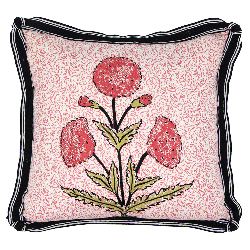 Red Papavero on Jaipur Fiore Coral