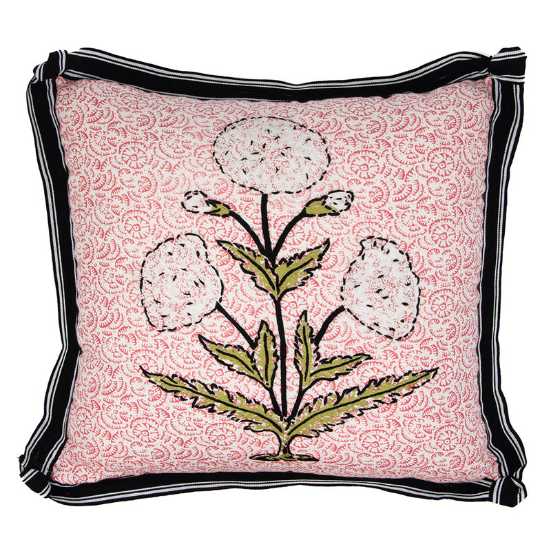 White Papavero on Jaipur Fiore Coral