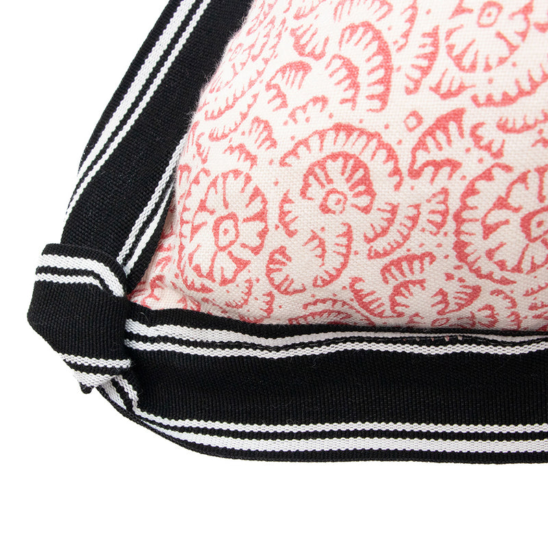 White Papavero on Jaipur Fiore Coral