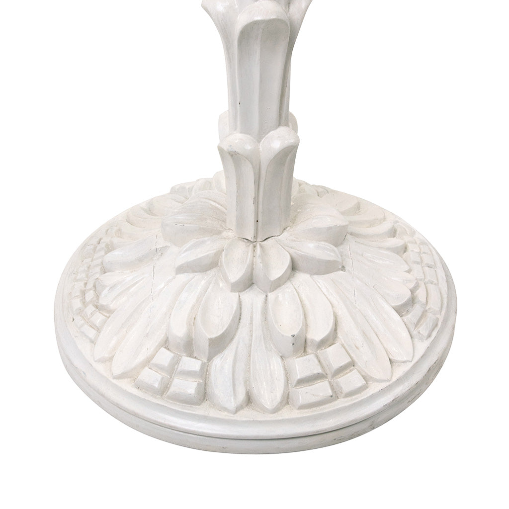 A Pair of Plaster Torchère Lamps in the Manner of Serge Roche