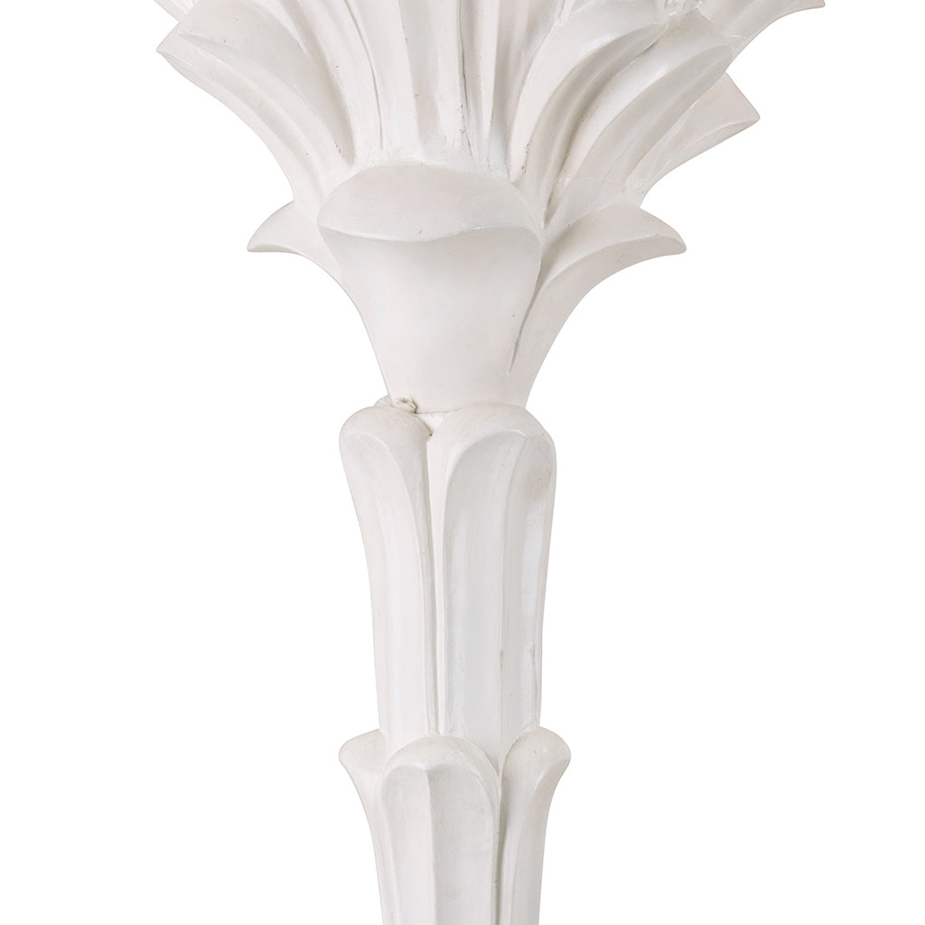 A Pair of Plaster Torchère Lamps in the Manner of Serge Roche