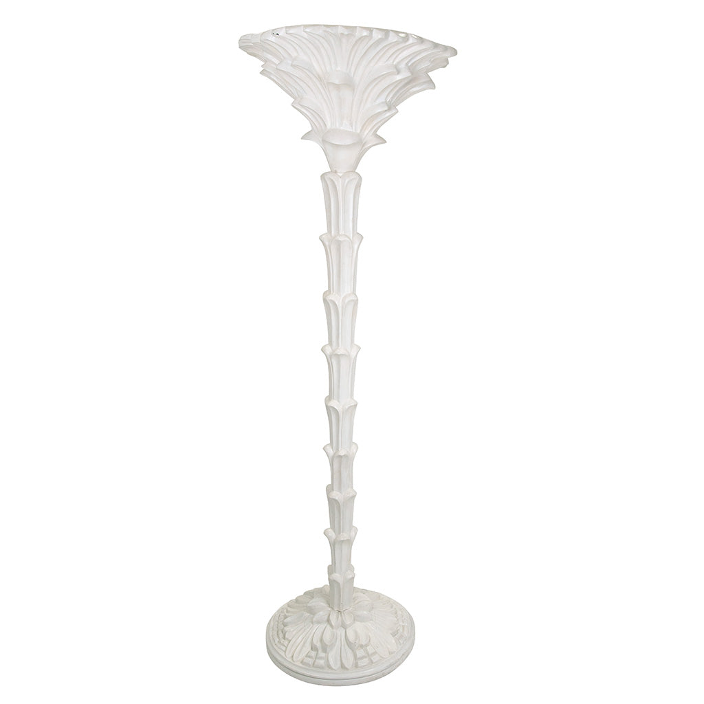 A Pair of Plaster Torchère Lamps in the Manner of Serge Roche