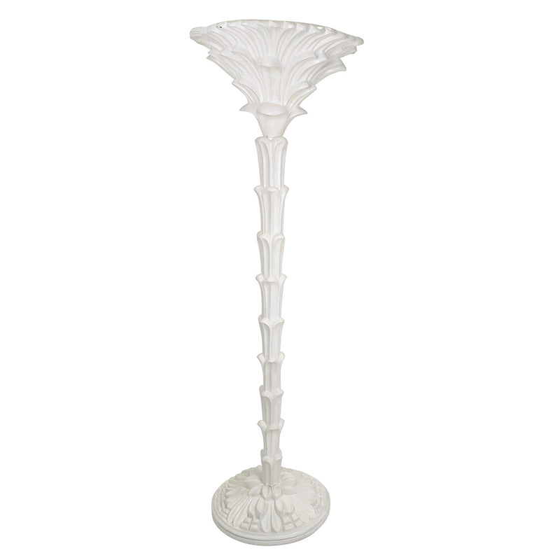 A Pair of Plaster Torchère Lamps in the Manner of Serge Roche