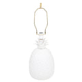Pair of Italian White Porcelain Pineapple Lamps