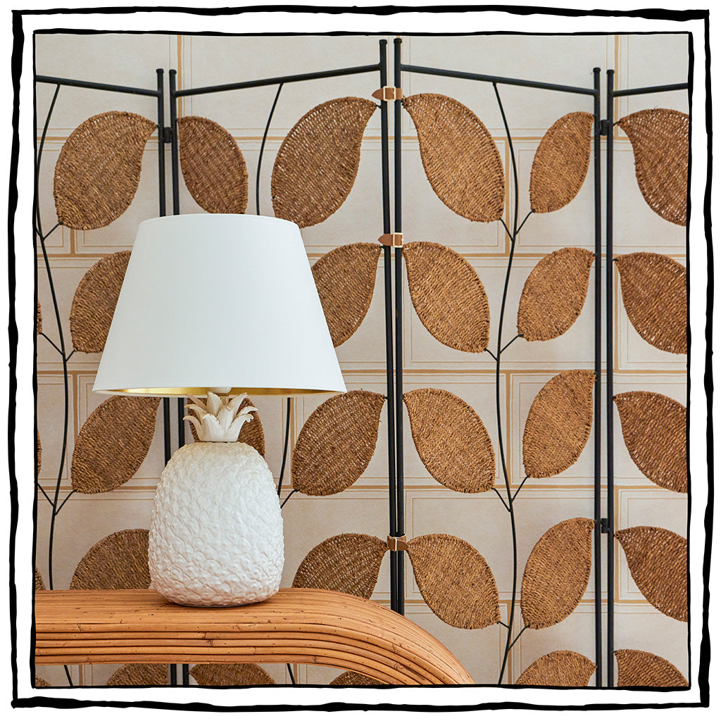 Pair of Italian White Porcelain Pineapple Lamps