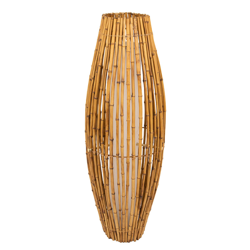 Rattan Floor Lamp in the Style of Franco Albini