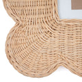 Rattan Scalloped Photo Frame