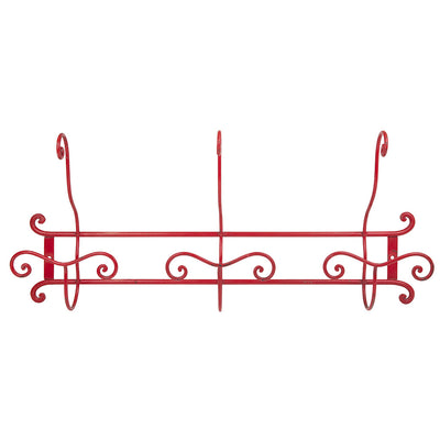 Red Lacquered Wall Mounted Coat Rack by Fornasetti