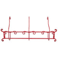 Red Lacquered Wall Mounted Coat Rack by Fornasetti