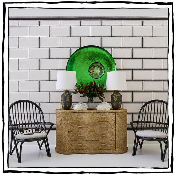 Rope Curved Chest of Drawers