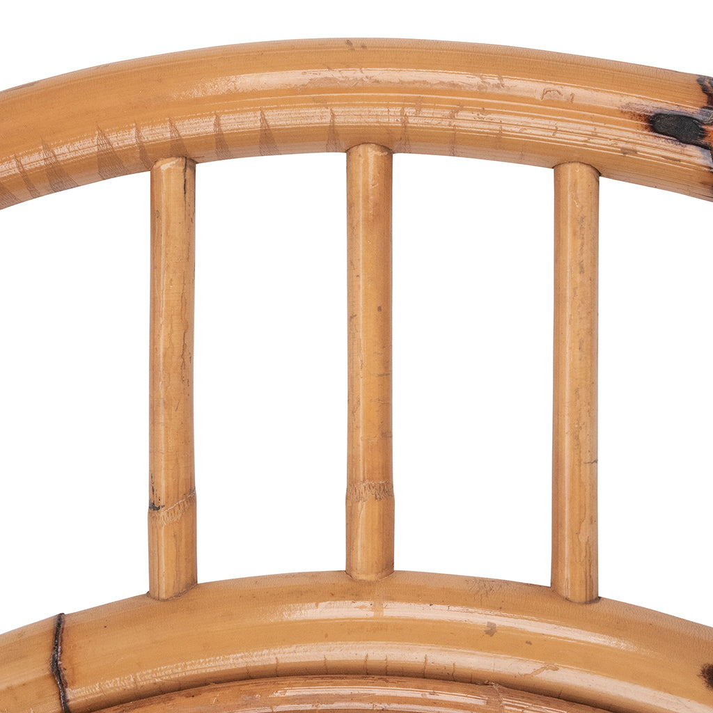 Concentric Circular Rattan Mirror