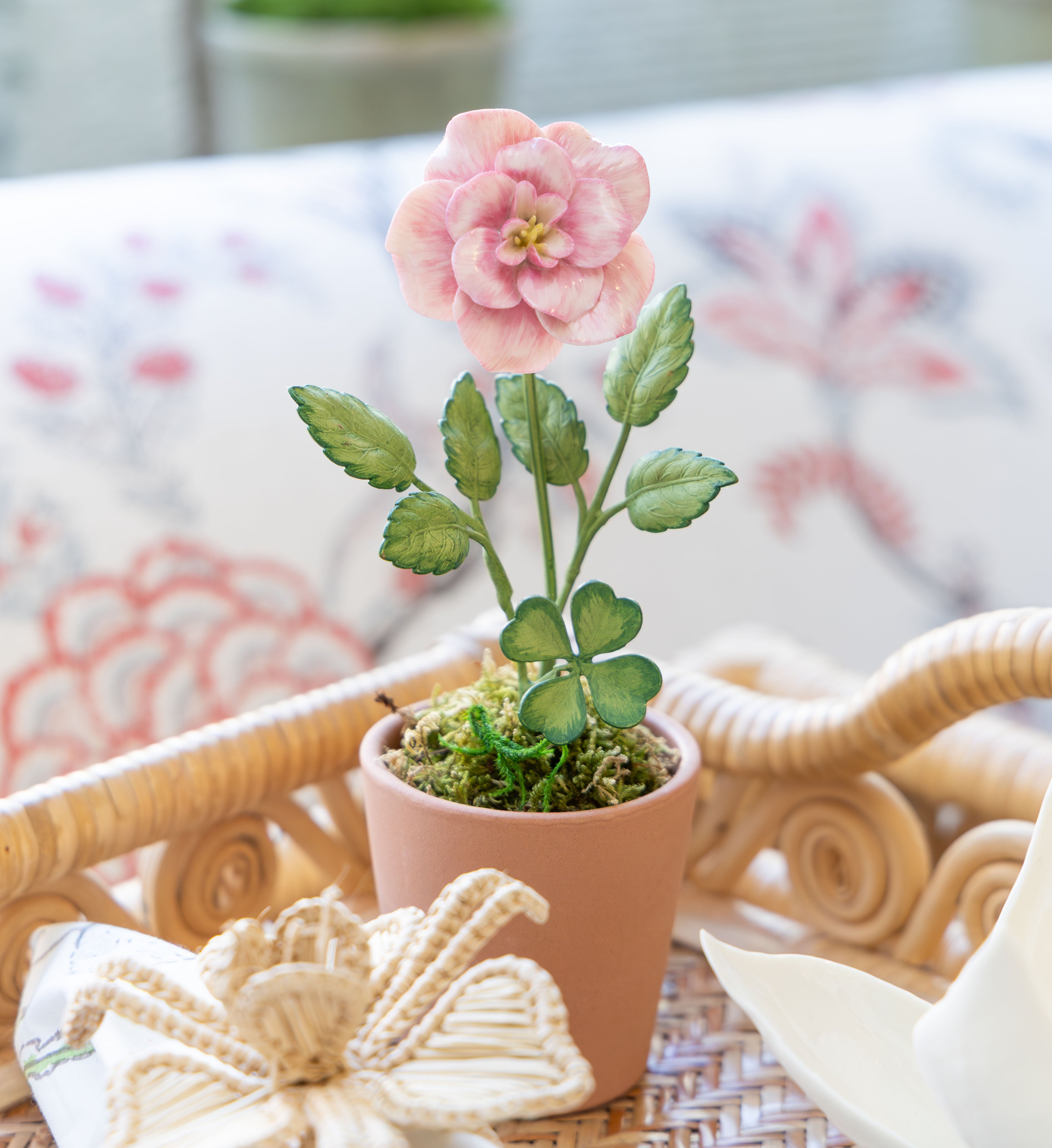 新品　bobochoses PansyFlower　24m　セット販売 Porcelain Pansy in a Terracotta Pot – Casa Branca