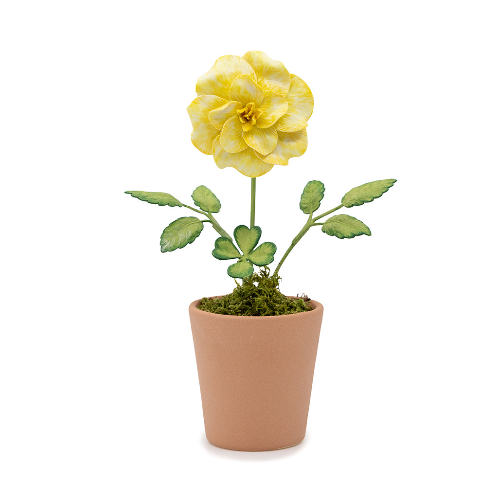 Yellow With Painted Leaves