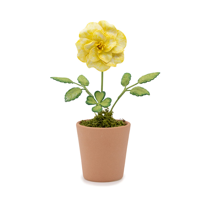 Yellow With Painted Leaves