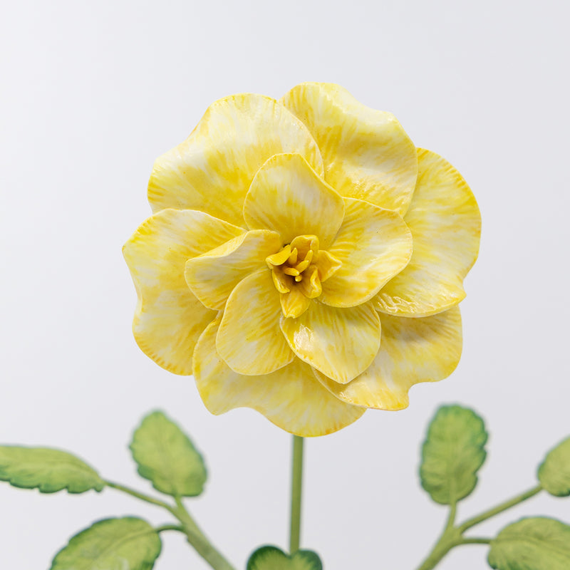 Yellow With Painted Leaves