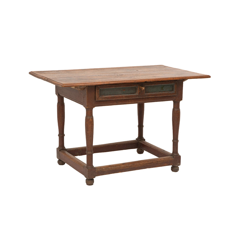 A Rare Antique Scandinavian Baroque Oak Table