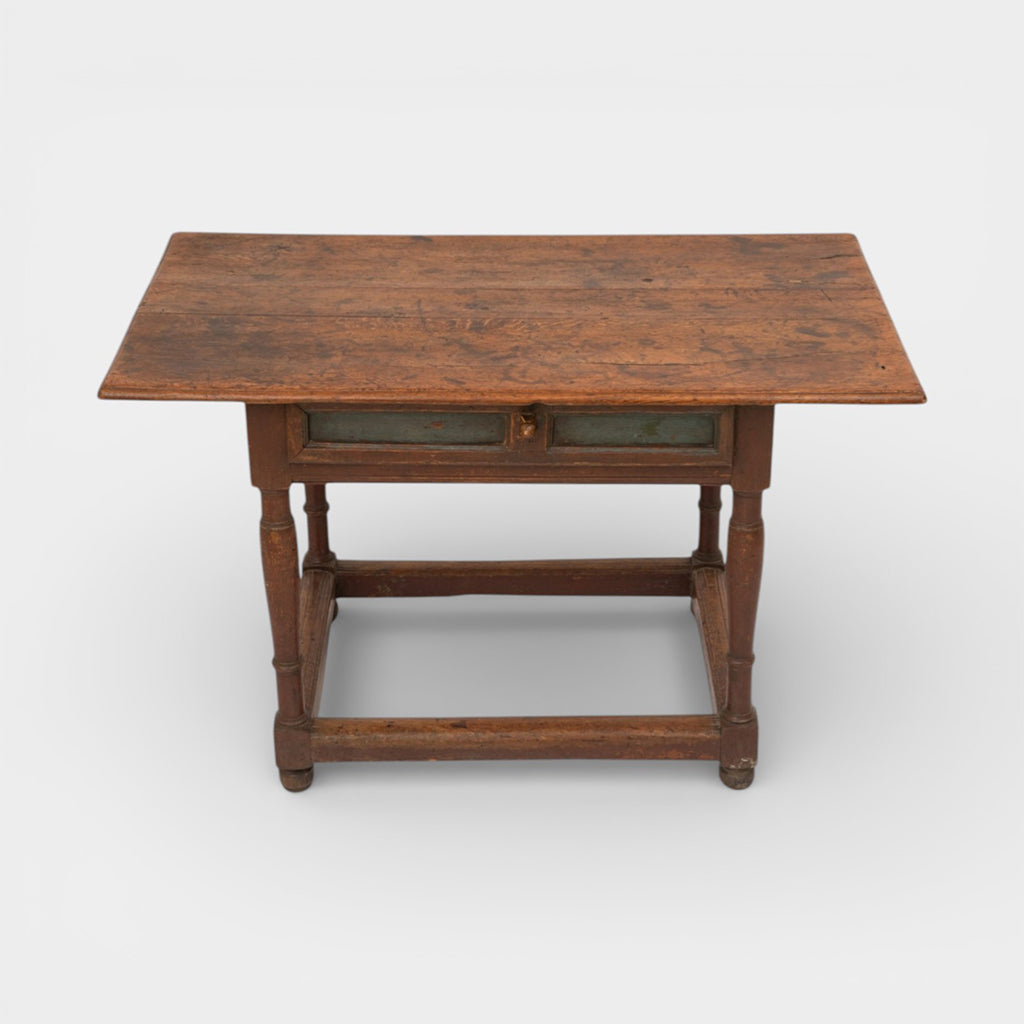 A Rare Antique Scandinavian Baroque Oak Table
