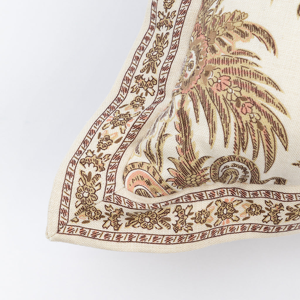 Srinagar Pillow with Srinagar Stripe Flange