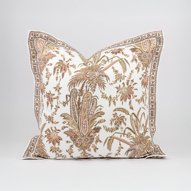 Srinagar Pillow with Srinagar Stripe Flange