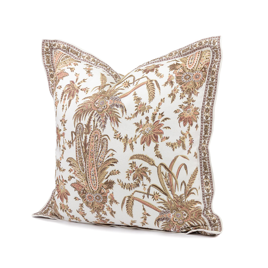 Srinagar Pillow with Srinagar Stripe Flange