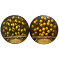 A Pair of Still Life Paintings with Lemons and Oranges