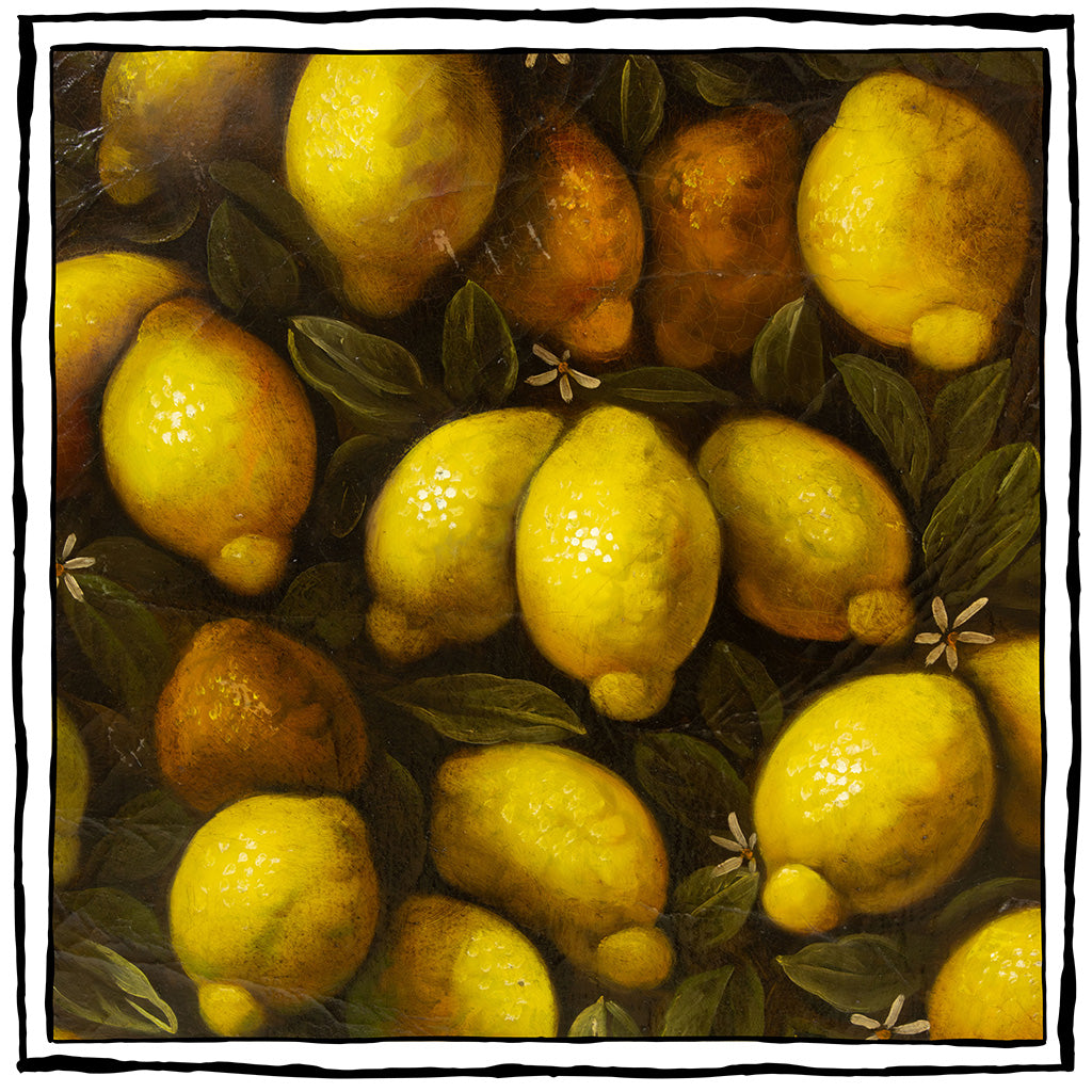 A Pair of Still Life Paintings with Lemons and Oranges