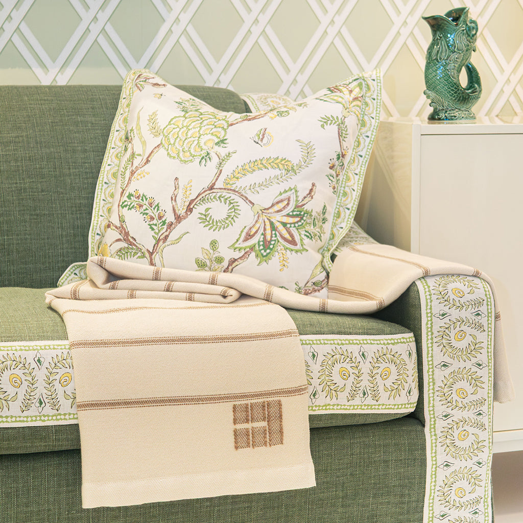 Casa Branca x Swans Island Branca Ticking Throw