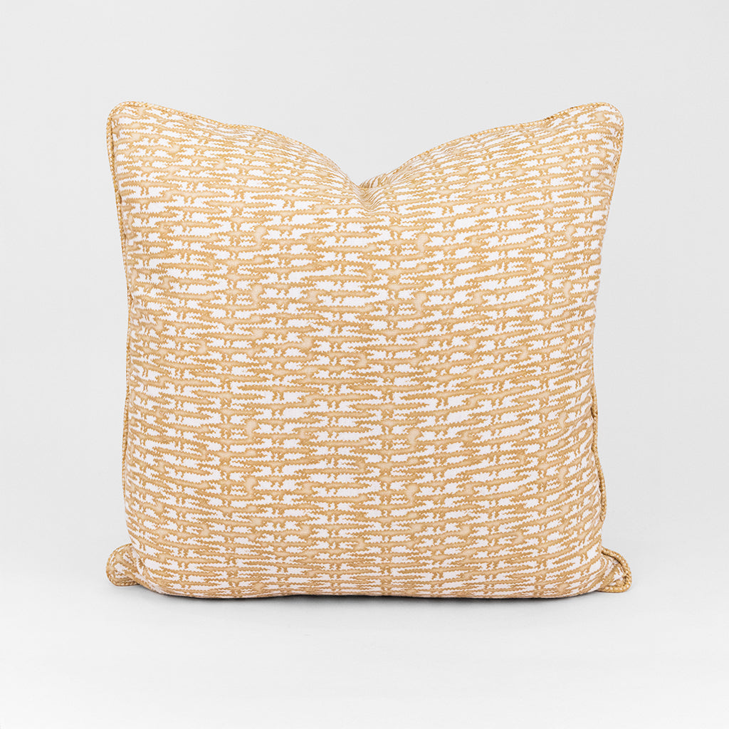 Vimini Pillow with Raffia Quadri Piping